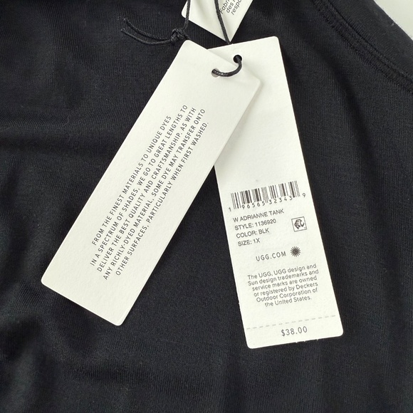 NWT Women's Adrianne Sleep Tank Top Black size 1X - Picture 8 of 9
